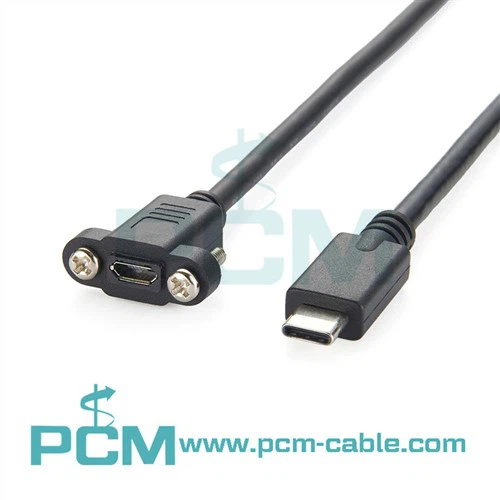 Painéal Micrea-USB Gléasta go Cábla USB 3.1 Cineál-c