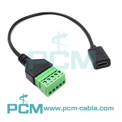 USB 3.1 C Fireann Go 5 Bioráin/Slí Baineann Teirminéil Plocóide
