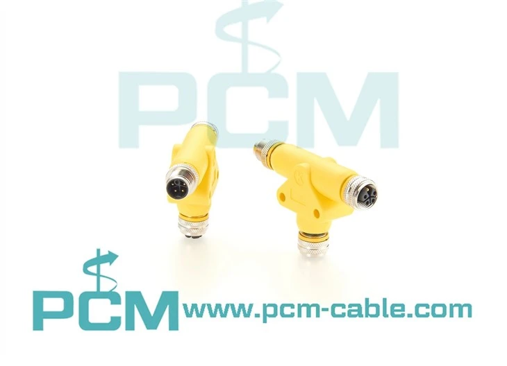 M12 T Splitter 3 Pin 4 Pin 5 Pin 8 Pin A B D K Code