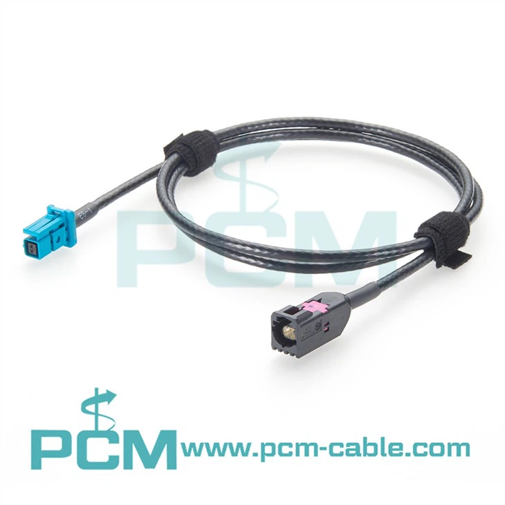 GEMnet male to MATEnet female automotive Ethernet cable using LEONI Dacar 686-3