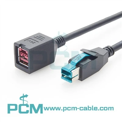 12V PoweredUSB Fireann Go 24V Cábla Adapter Mná