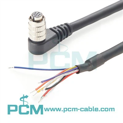 Hirose Hirose Hrose ceart 25-7 tp {-8 s 8 bioráin Cumhacht baineann I/O Cábla Trigger do Cheamaraí Tionscail